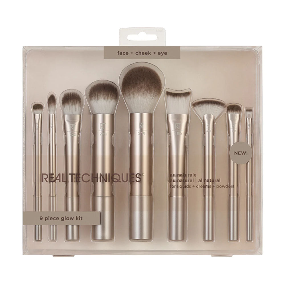 Real Techniques 9 Piece Glow Brush Kit