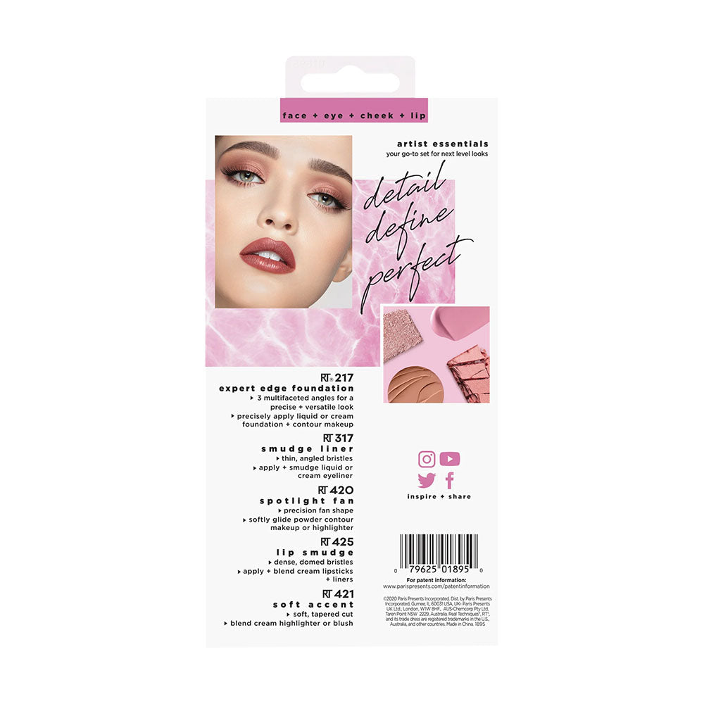 Real Techniques Artist Essentials Brush Set Makeup Real Techniques