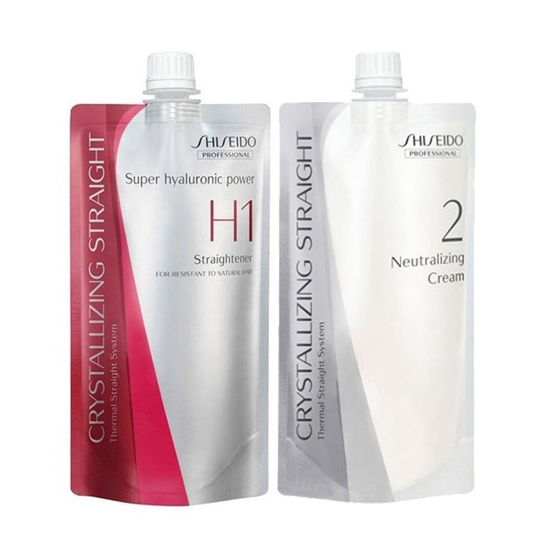 Shiseido Straightening Cream Set H1 + 2 Set Resistant Hair 400g