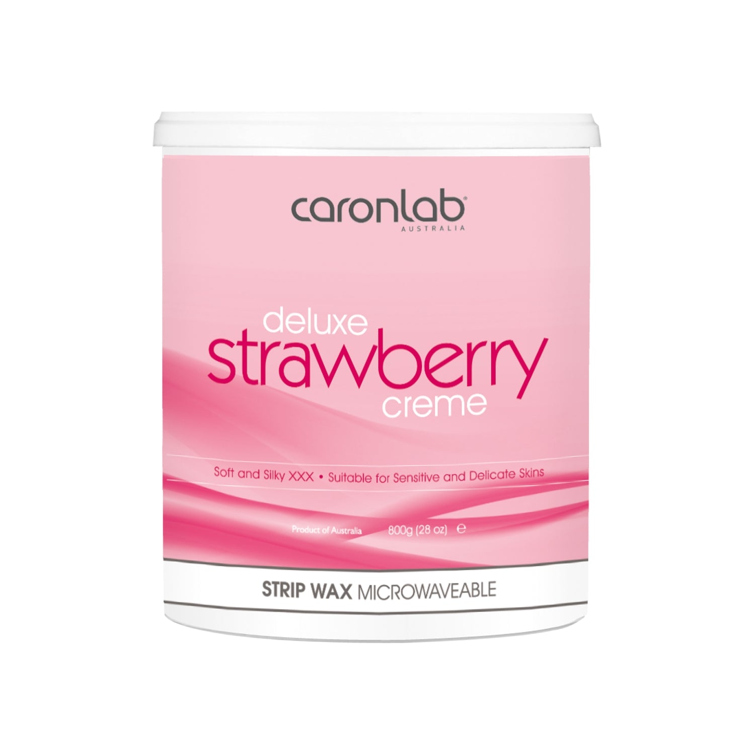 Caronlab Strip Wax Strawberry Microwave 800g Waxing Caronlab