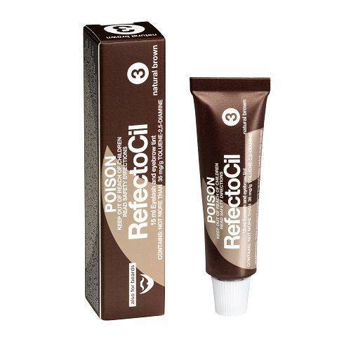 Refectocil Eyelash Brow Tint Colour No. 3 Natural Brown 15ml Eyebrow Refectocil