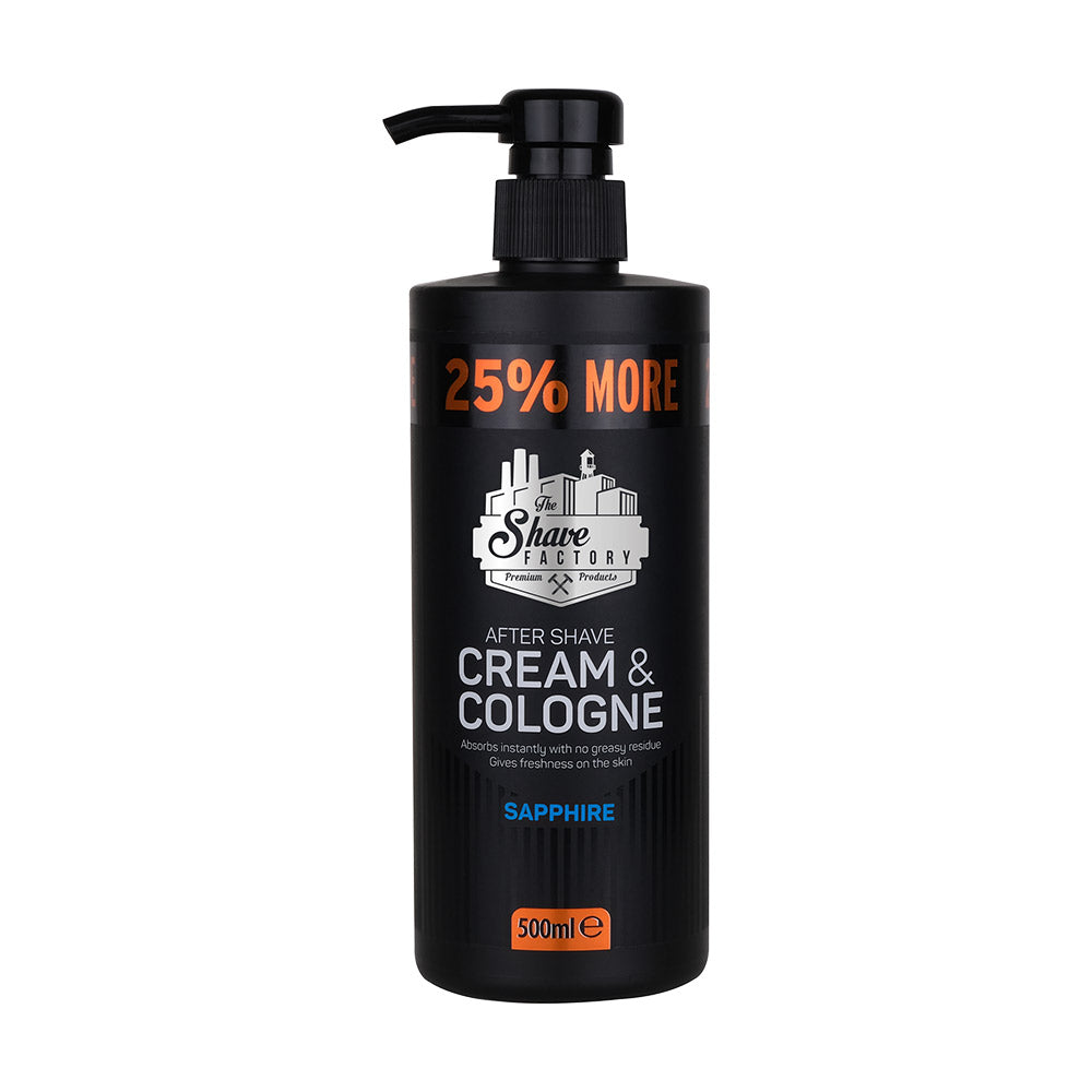 The Shave Factory Cream Cologne Sapphire 500ml Cologne The Shave Factory