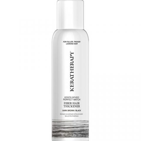 Keratherapy Fiber Hair Thickener Spray 118ml - Dark Brown/Black Hair Loss Concealers / Hair Fibers Keratherapy