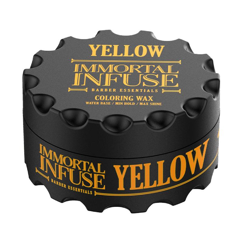 Immortal Infuse Colouring Hair Wax Yellow 100ml Hair Wax Immortal