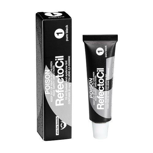 Refectocil Eyelash Brow Tint Colour No. 1 Pure Black 15ml Eyebrow Refectocil