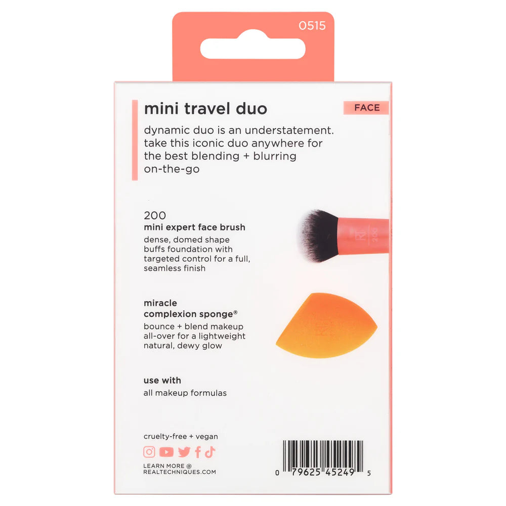 Real Techniques Mini Travel Duo Make Up Brushes Real Techniques