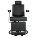 Karma Nerang Barber Chair Black & Chrome with White Piping 04150102WP