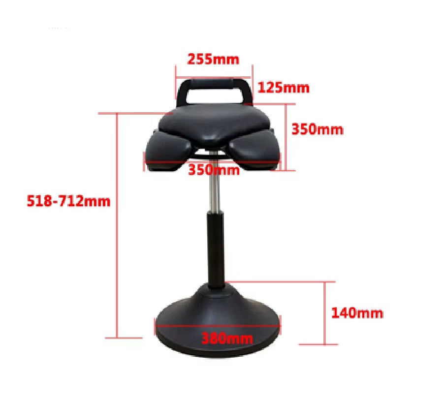 Karma St Franklin Pedestal Stool Black 07080101 Salon Stools Karma