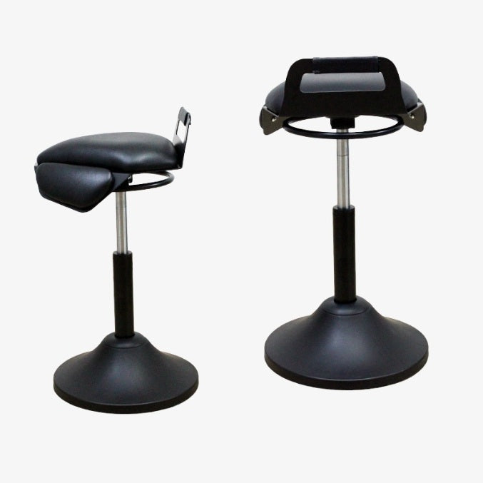 Karma St Franklin Pedestal Stool Black 07080101 Salon Stools Karma