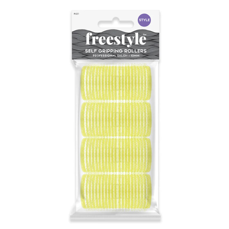 Freestyle Self Grip Velcro Pack 32mm Yellow 4pc