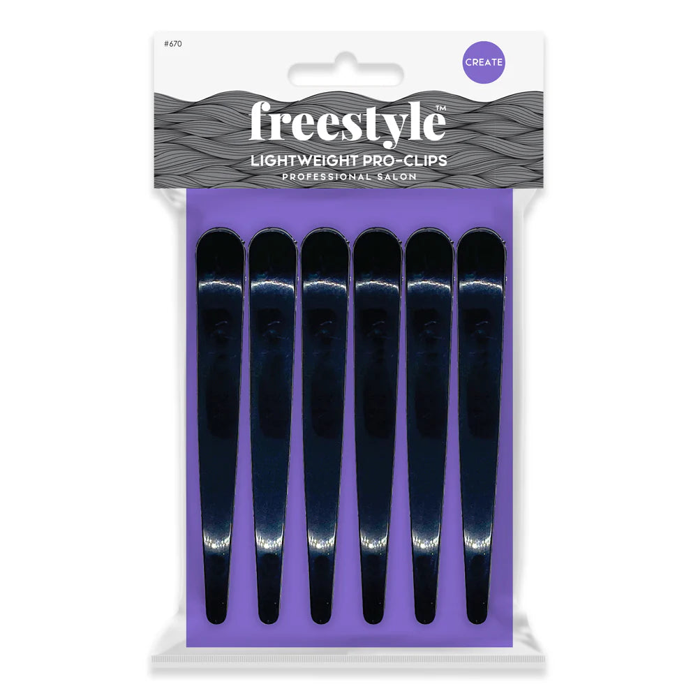 Freestyle Pro-Clip 6pc Hair Clips- Ties - Accessories Freestyle