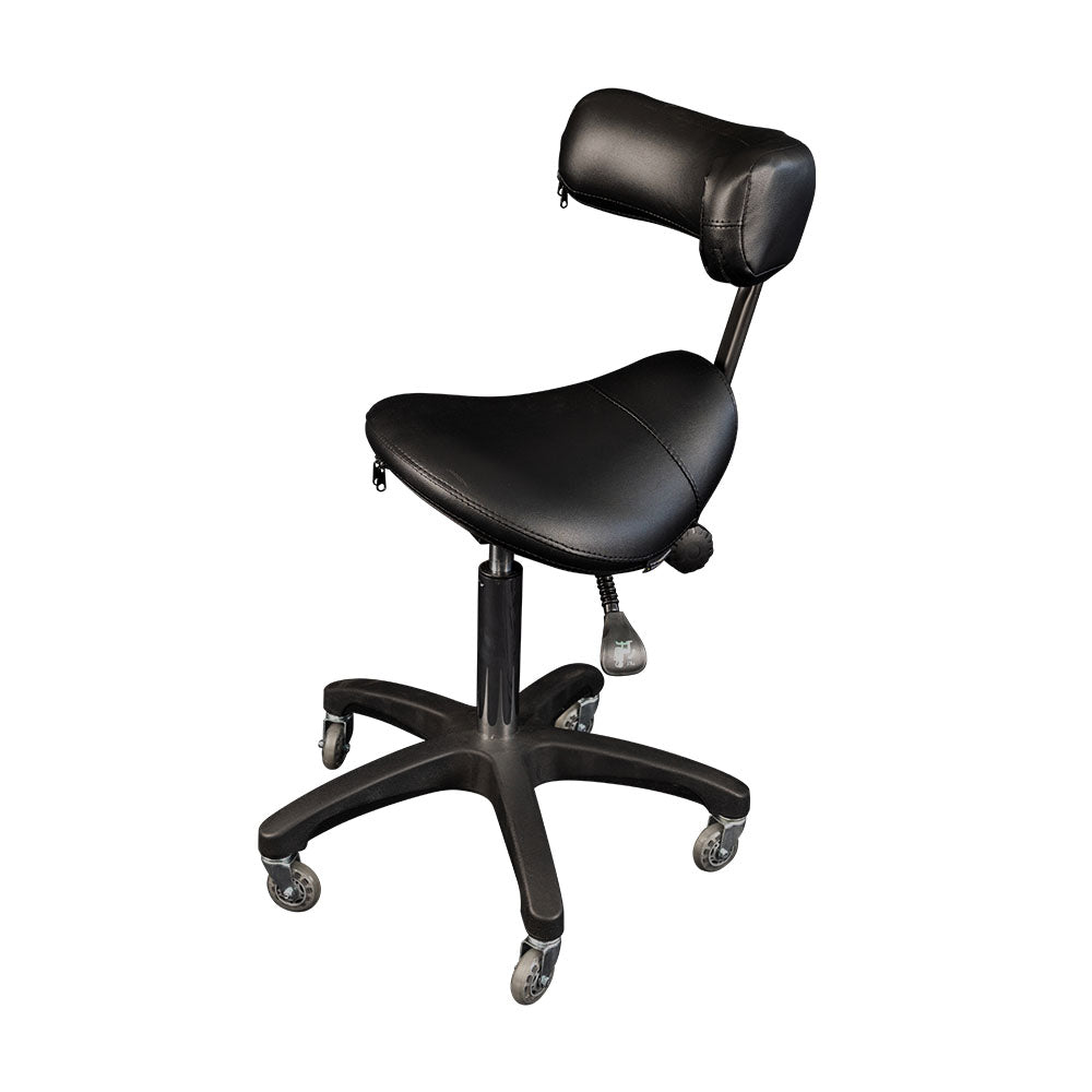 Karma Davenport Saddle Stool Black 07060101 Salon Stools Karma