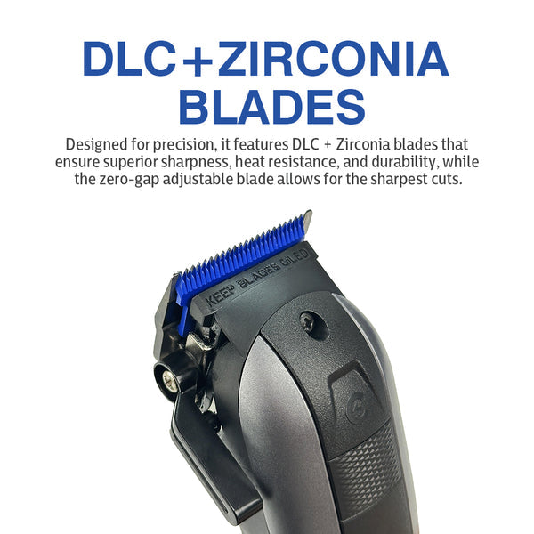 Caliber 10mm Professional Clipper Zero Gap with Zirconia Blades Clipper Caliber