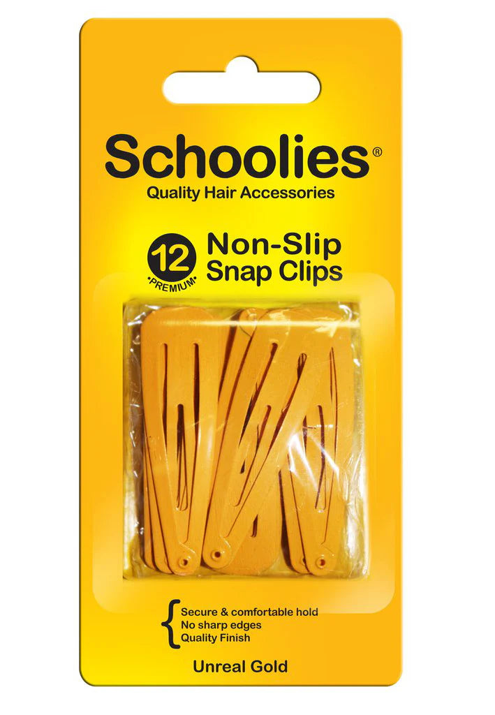 Schoolies SC406 Snap Clips 12pc Unreal Gold