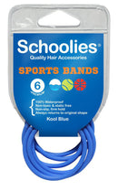 Schoolies SC482 Sports Bands 6pc Kool Blue Retail Schoolies