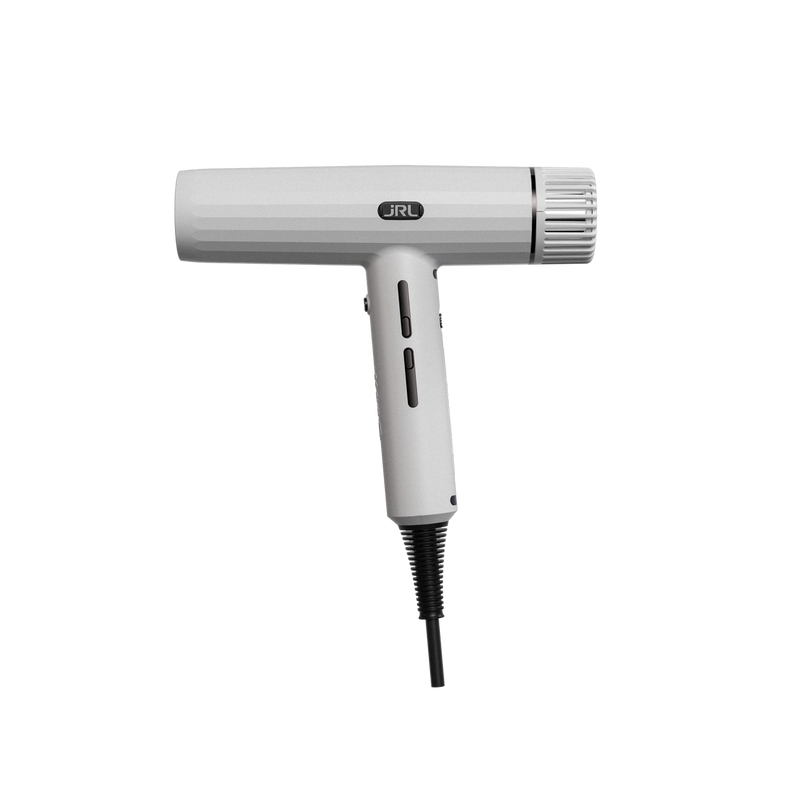 JRL Onyx White Ghost 3 Professional Clipper Trimmer Hair Dryer and Foil Quad Kit