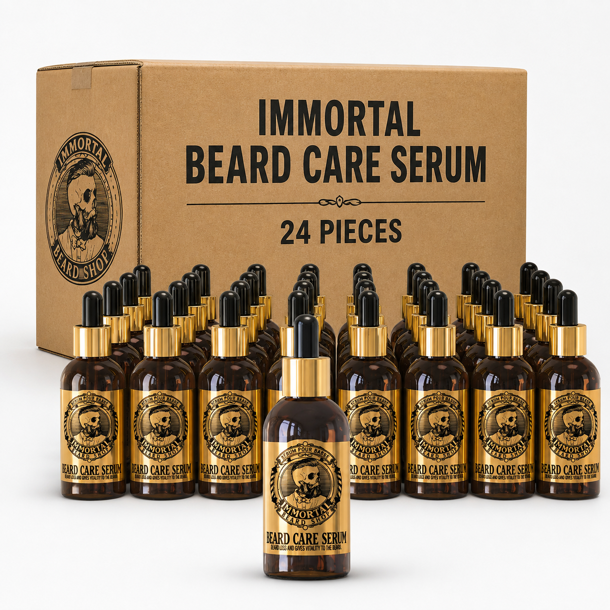 24x Immortal NYC Beard Care Serum 50ml – Professional Beard Conditioning Serum (Carton Deal)