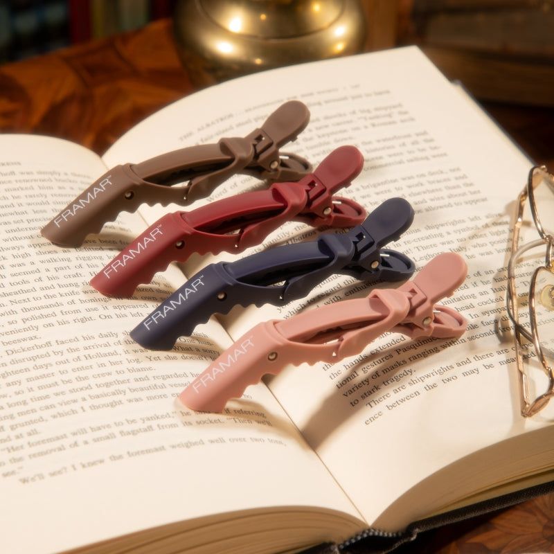 Framar Dark Academia Gator Grips Hair Clips- Ties - Accessories Framar