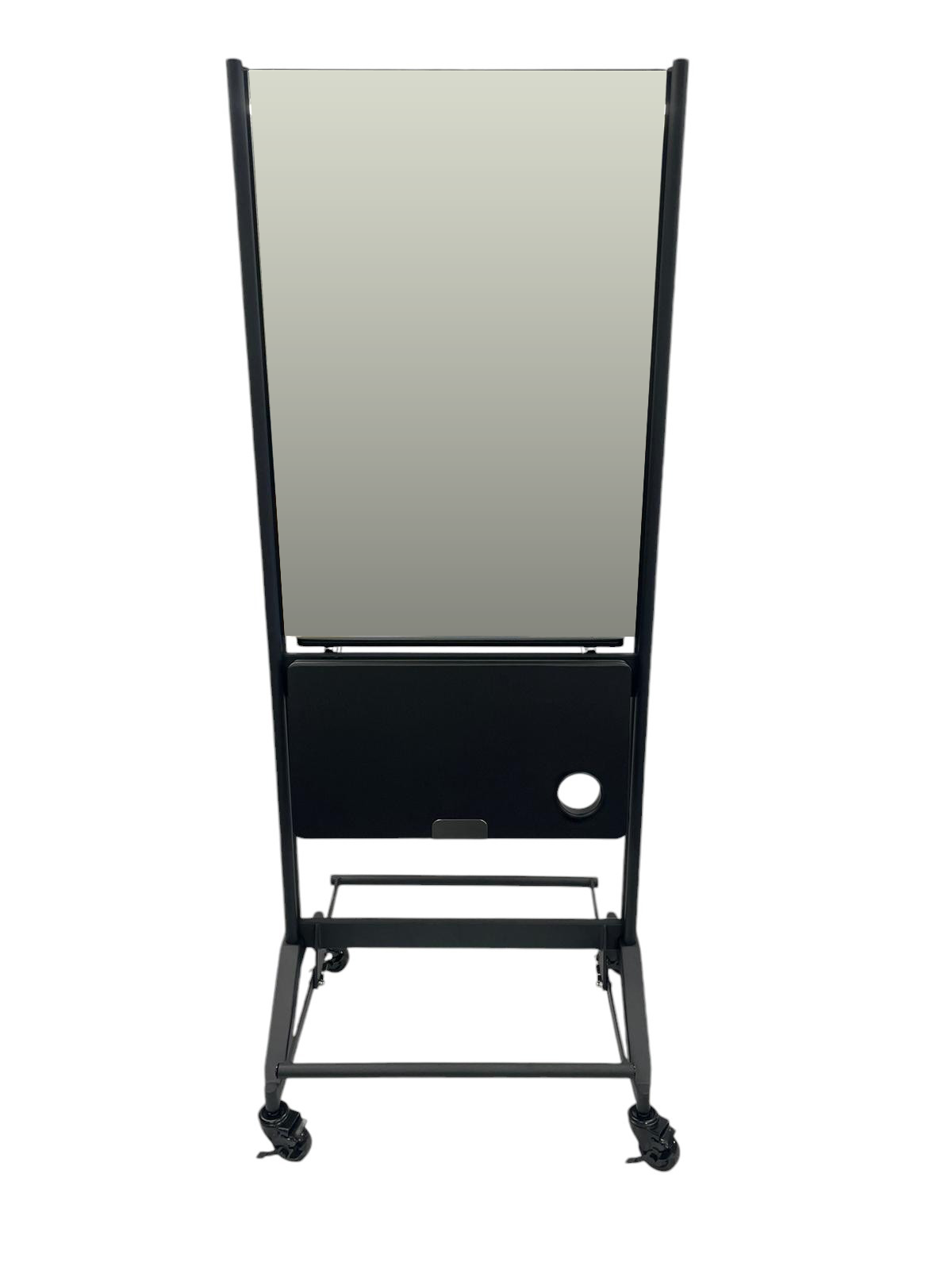 Karma Broome Double Sided Mobile Workstation with Mirror Black 060901 Workstations - Mirrors Karma