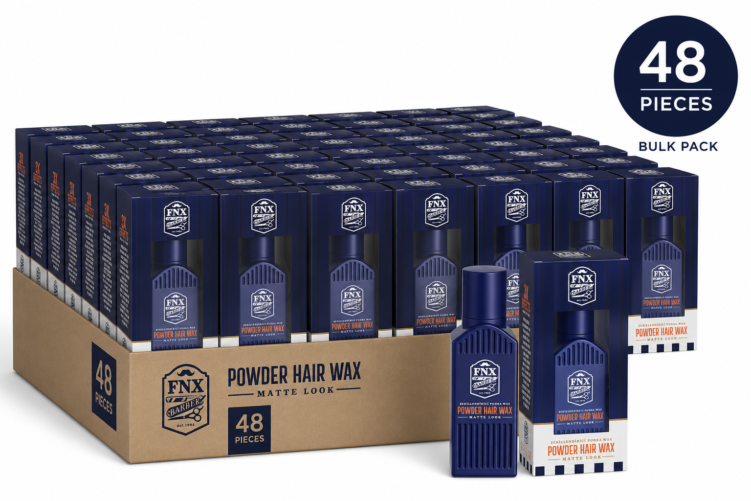 48x Fonex FNX Barber Hair Styling Powder Wax 20g (Carton Deal) Hair Styling Powder FNX