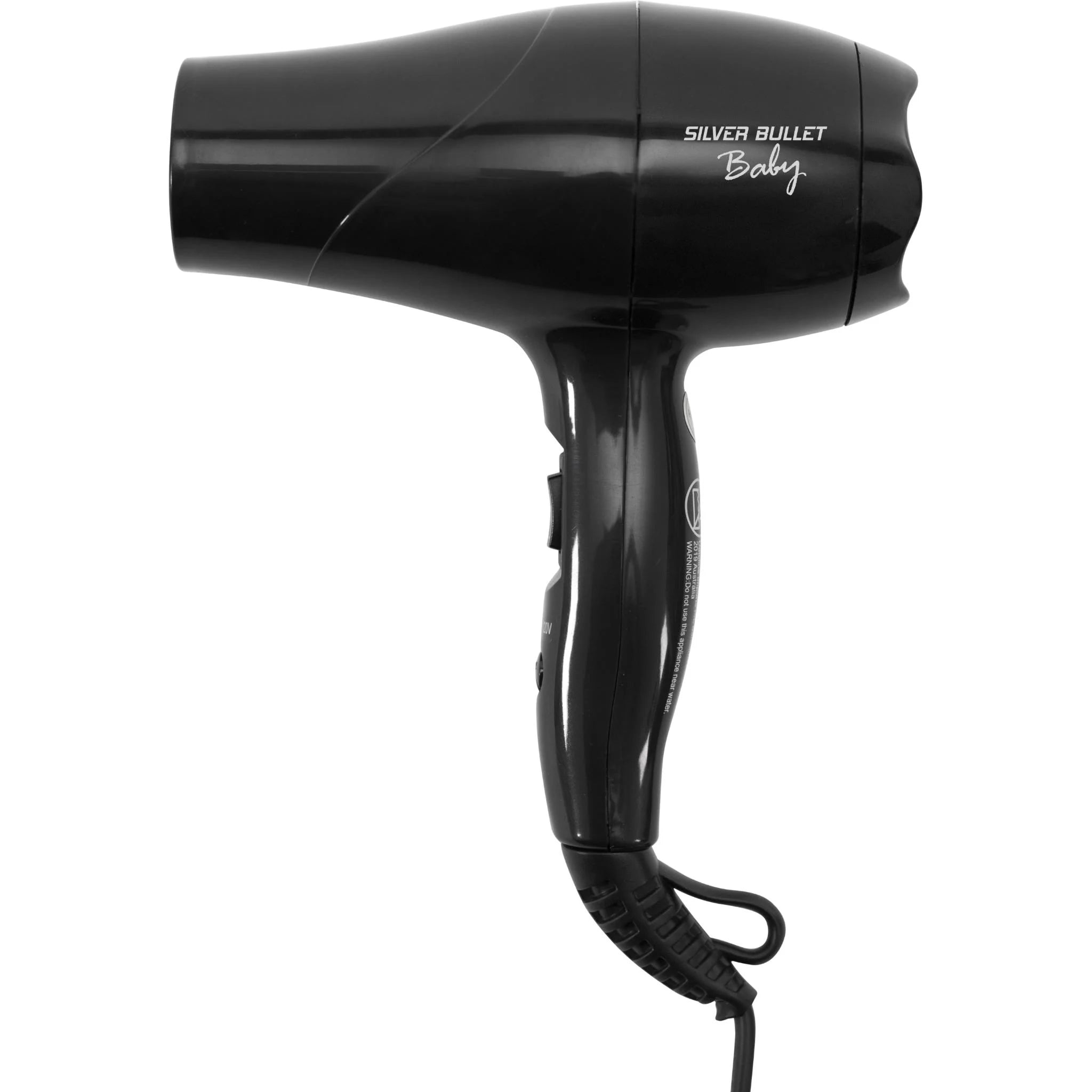 Silver Bullet 1200W Metallic Baby Hair Dryer (Black) Hair Dryer Silver Bullet