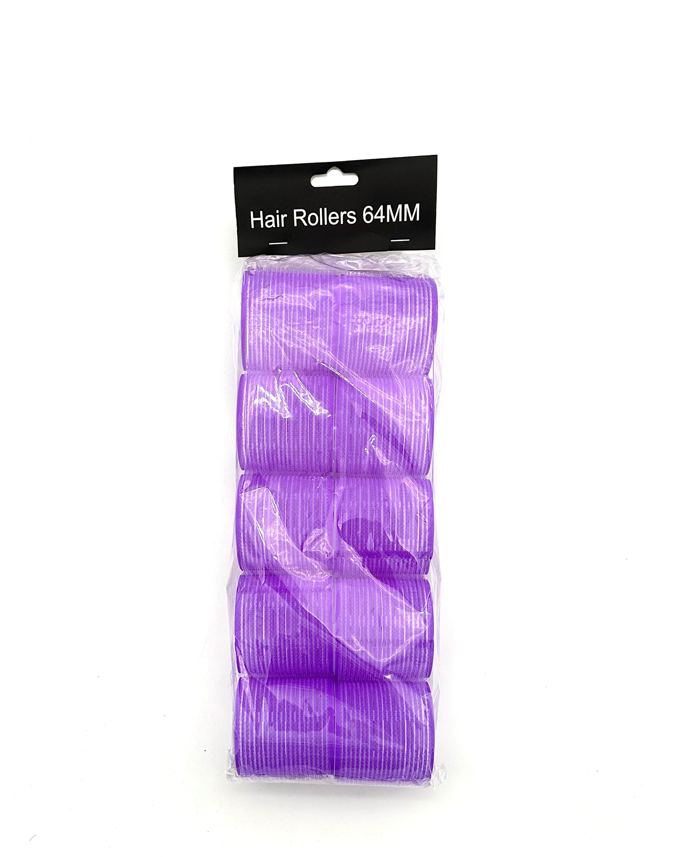 Bob Premium 64mm Self Gripping Velcro Hair Rollers 10pk Rollers Bob
