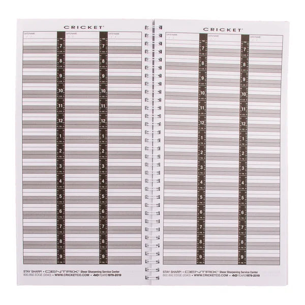 Cricket 3 Column Appointment Book Appointment Books - Record Cards Cricket