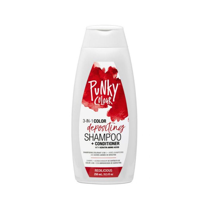 Punky 3 In 1 Colour Shampoo And Conditioner Redilicious 250ml