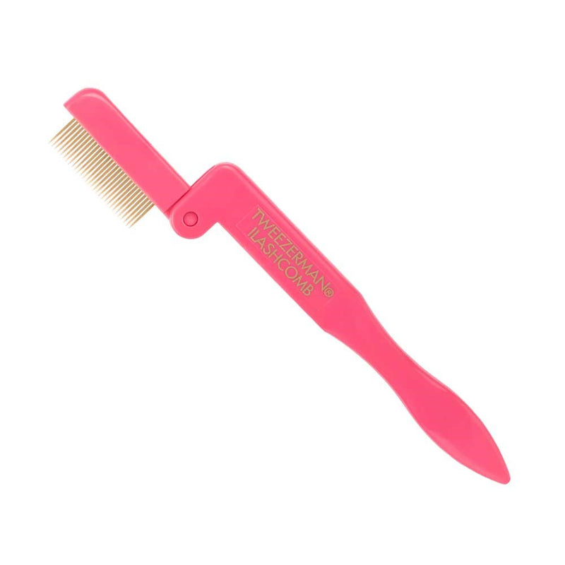 Tweezerman Studio Folding Lash Comb - Pink