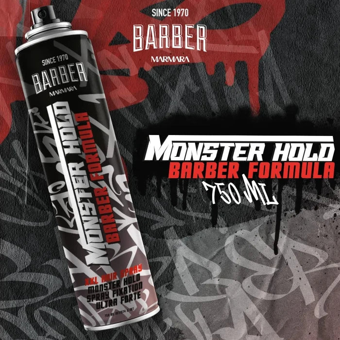 Barber Marmara Hair Spray Monster Hold XXL 750ml Hair Spray Barber Marmara