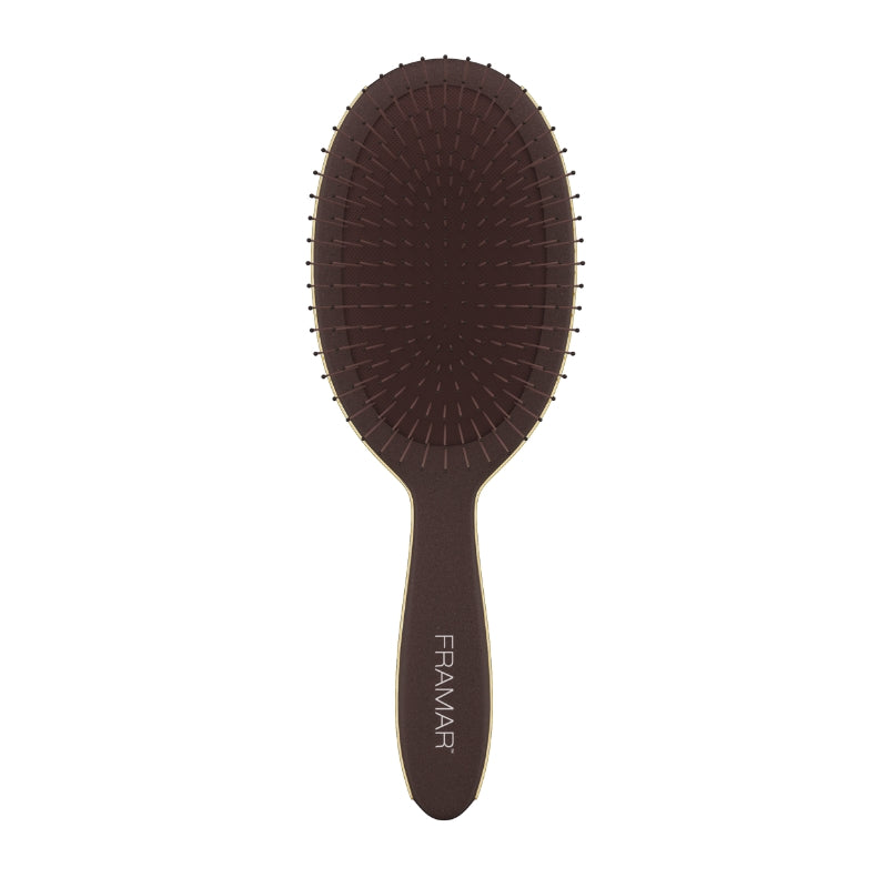 Framar Dark Academia Detangle Brush Mahogany Hair Brush Framar