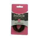 Freestyle Thick Hair Elastics Metal Free Brown 4pc Retail Freestyle