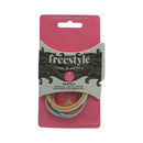 Freestyle Thin Hair Elastics Metal Free Pastels 6pc Retail Freestyle