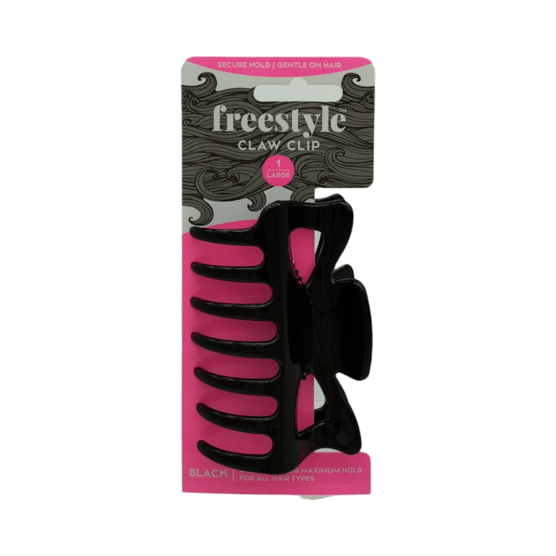Freestyle Butterfly Clip Large Black 1pc
