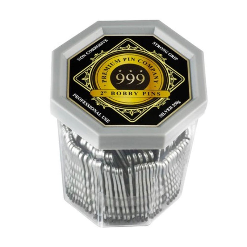 999 Premium Pin Company Bobby Pins 2" Silver