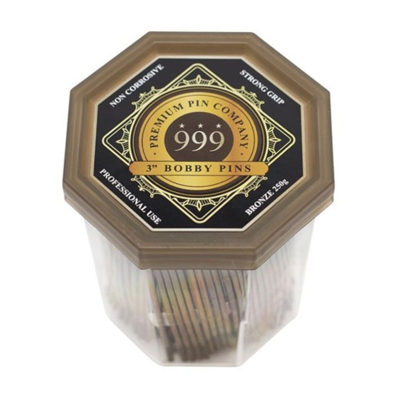 999 Premium Pin Company Bobby Pins 3" Bronze