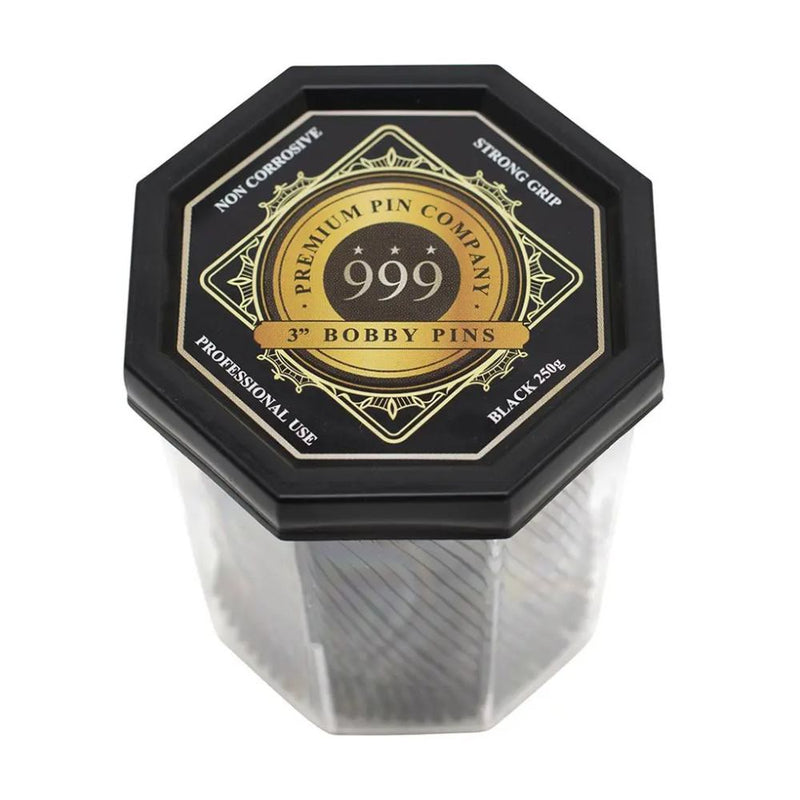 999 Premium Pin Company Bobby Pins 3" Black