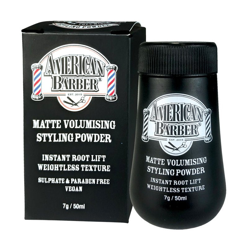 American Barber Matte Volumising Styling Powder 7g Hair Styling Powder American Barber