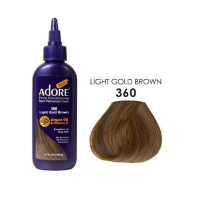 Adore Plus Semi Permanent Hair Colour No. 360 Light Gold Brown 100ml