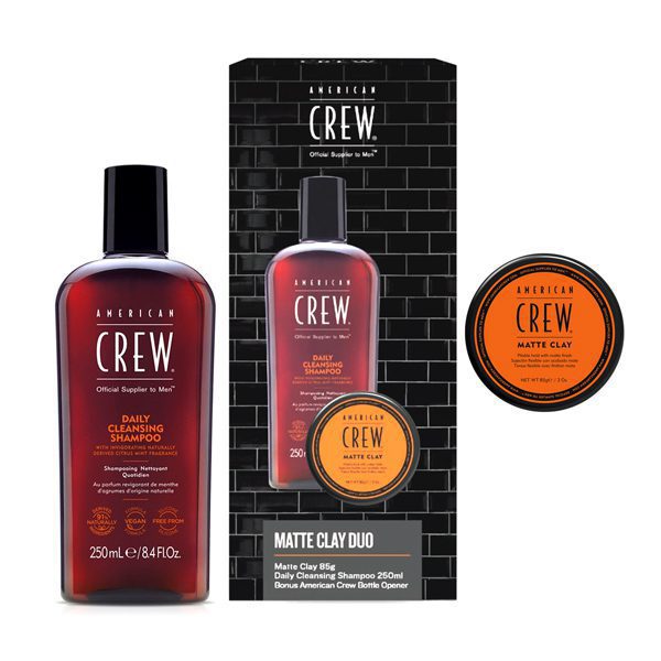 American Crew Fiber + Daily Cleansing Shampoo Duo American Crew