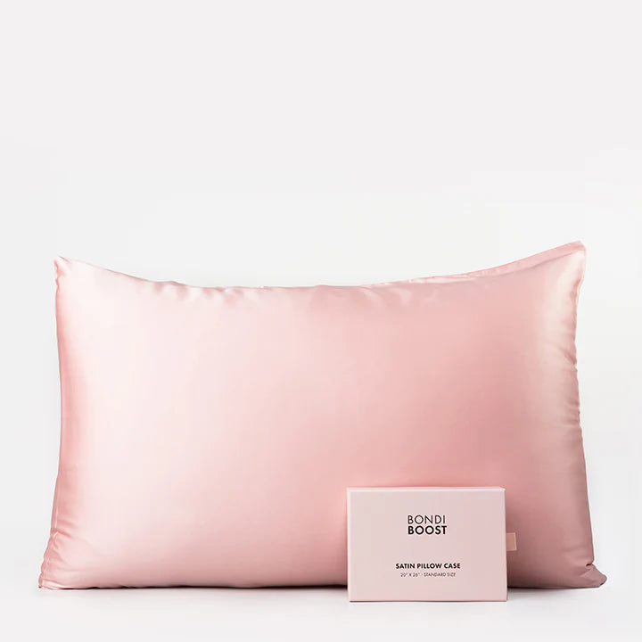 Bondi Boost Satin Pillowcase Blush (Standard Size)