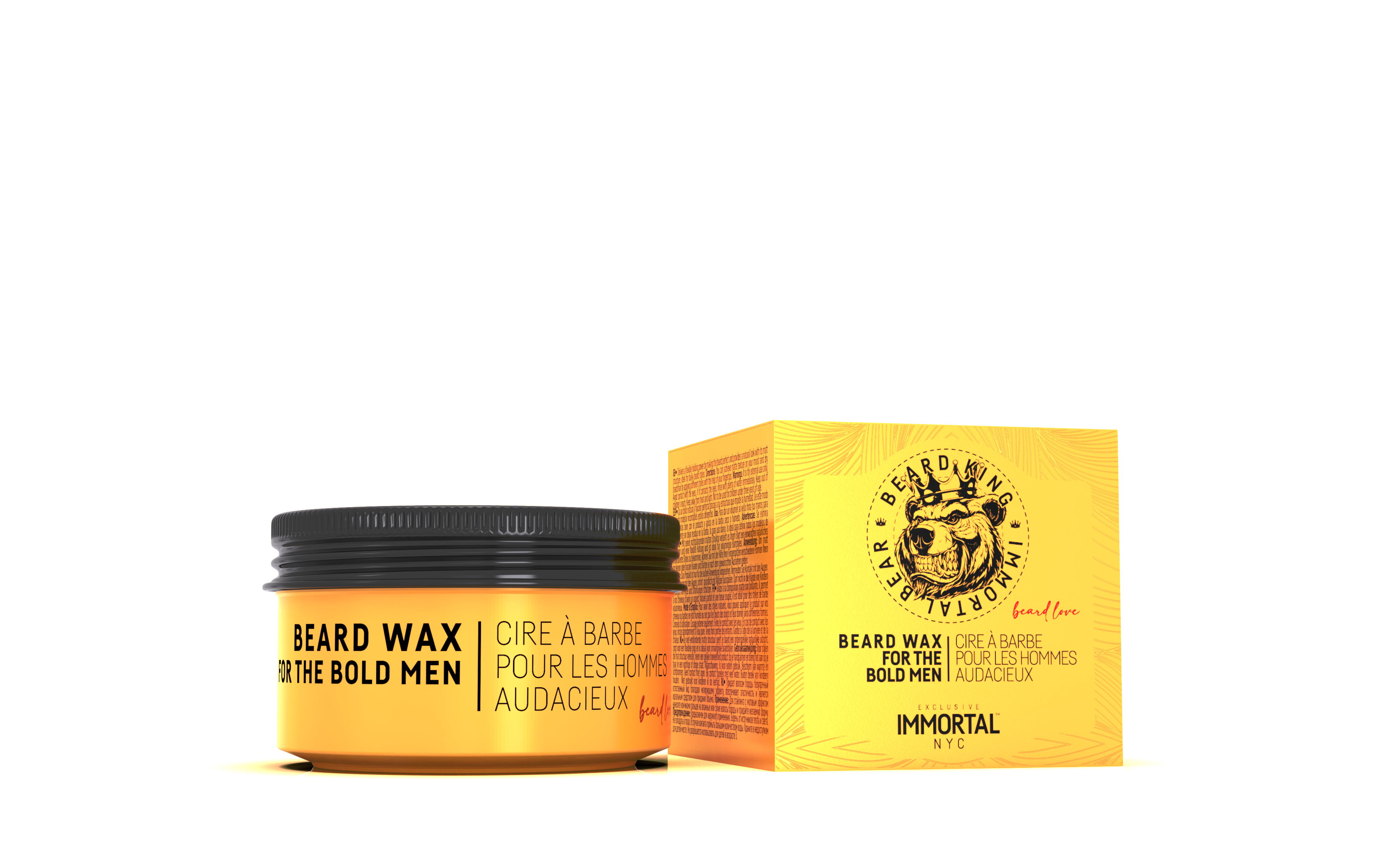 Immortal NYC Beard King Immortal Bear Beard Wax 50ml Beard - Moustache Care Immortal