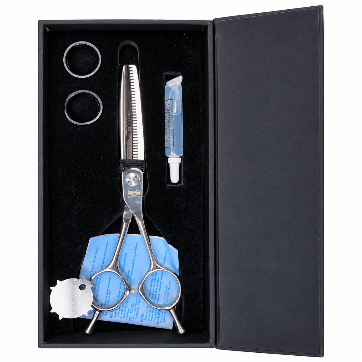 BOB Dragon Professional Edition 6 Inch Japanese Steel Thinning Scissor VG10 Cobalt Steel - Made In Italy