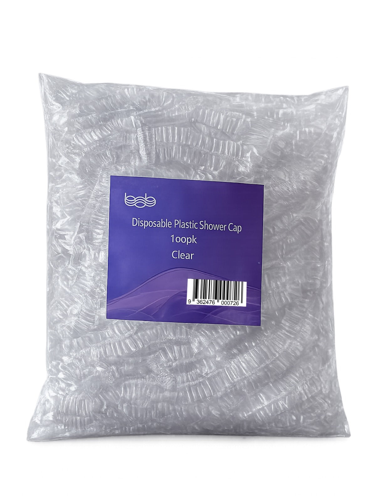 BOB Disposable Plastic Shower Caps 100 Pack – Professional Salon & Spa Hair Covers