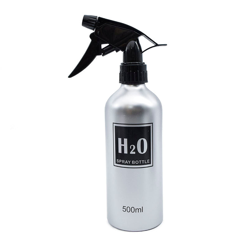 BOB H20 Aluminium Water Spray Bottle Silver 500ml Spray Bottles Bob