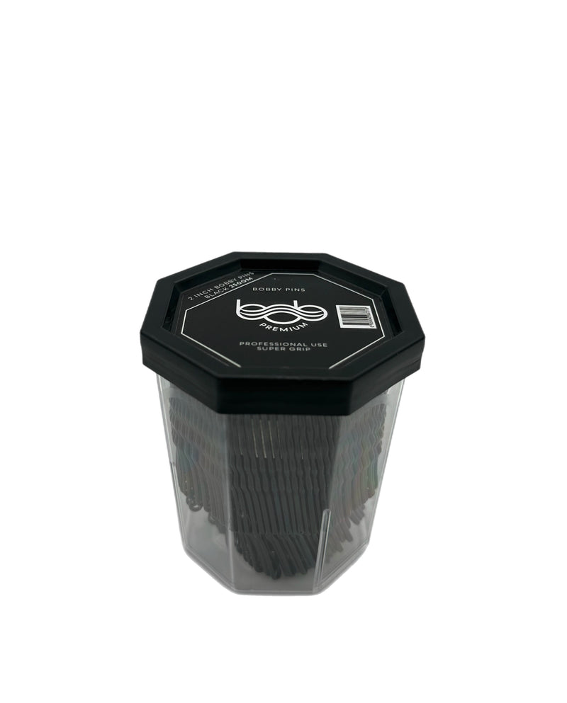 BOB Premium Bobby Pins 2 Inch 250g - Black Pins Bob