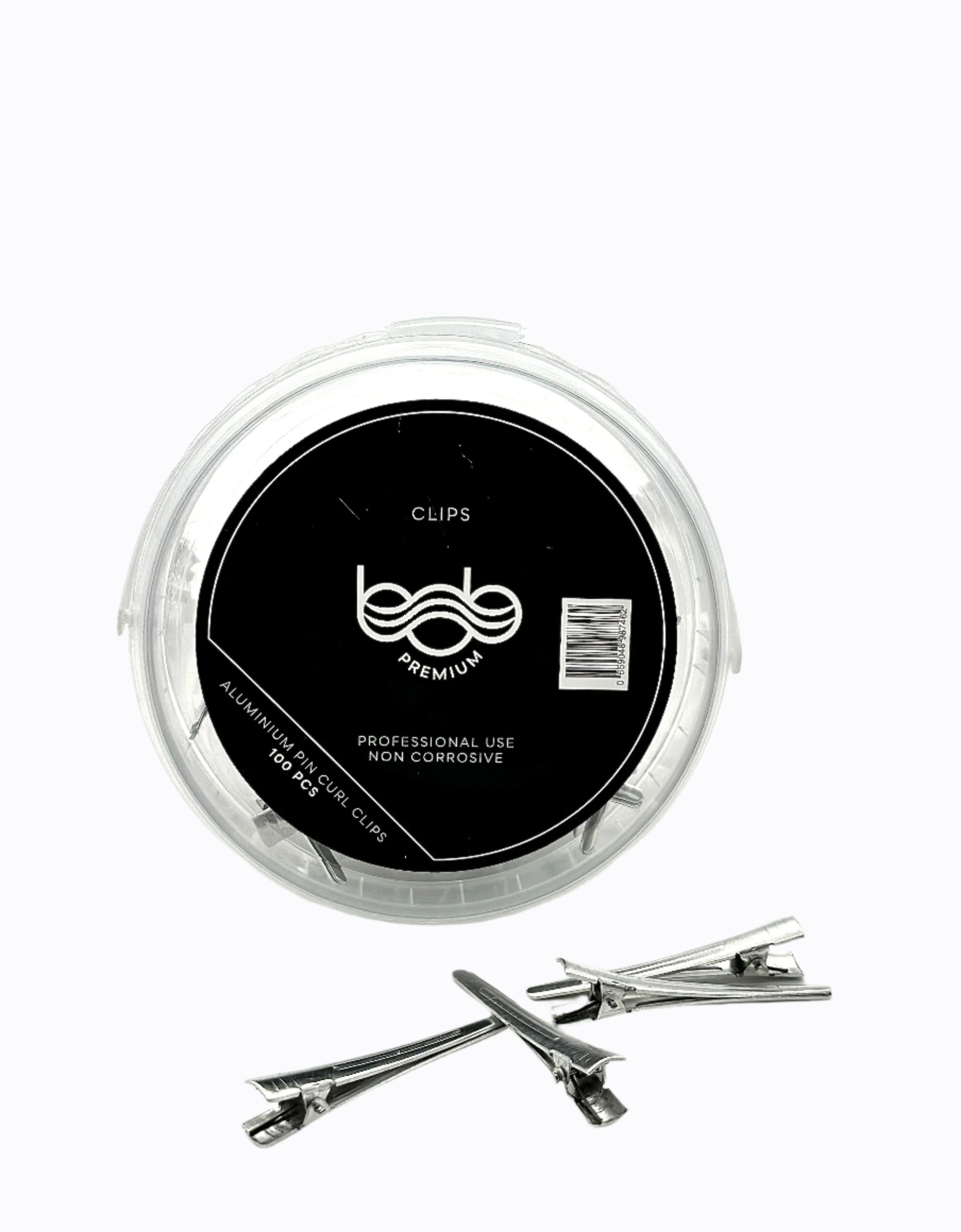BOB Premium Pin Curl Clips Aluminum 50mm 100pc Hair Clips- Ties - Accessories Bob