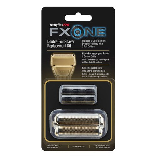 BaBylissPRO FXOne GoldFX Double Shaver Replacement Foil Head - GOLD Foil Shaver Accessories BaBylissPRO