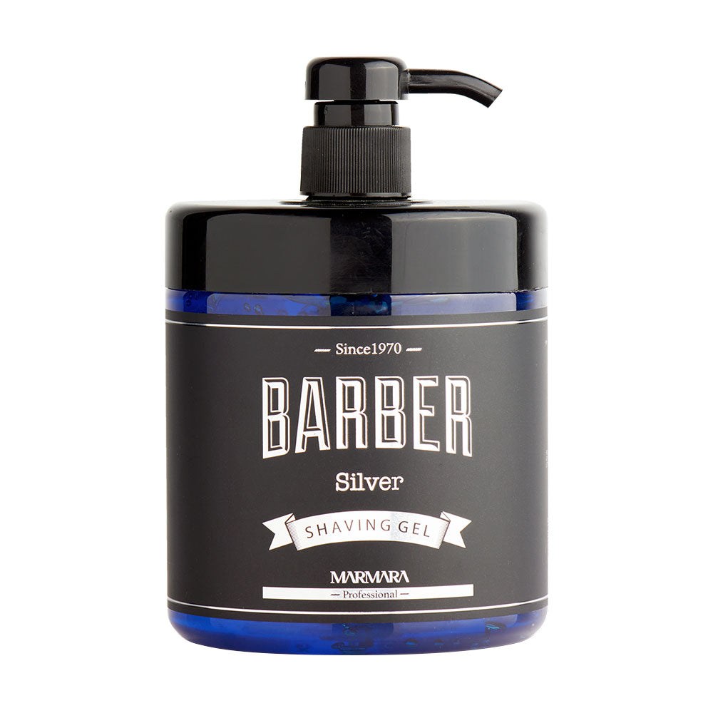 Barber Marmara Shaving Gel Silver 1L Shaving Products Barber Marmara