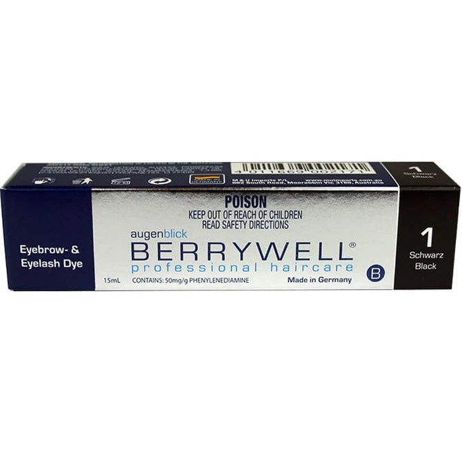 Berrywell Eyelash Tint No. 1 Black 15ml – Professional Lash & Brow Tint